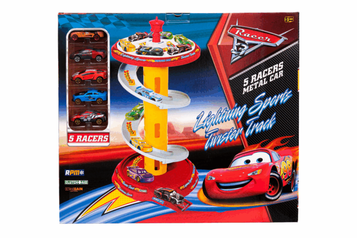 Circuit Twister Track et 5 voitures metalliques