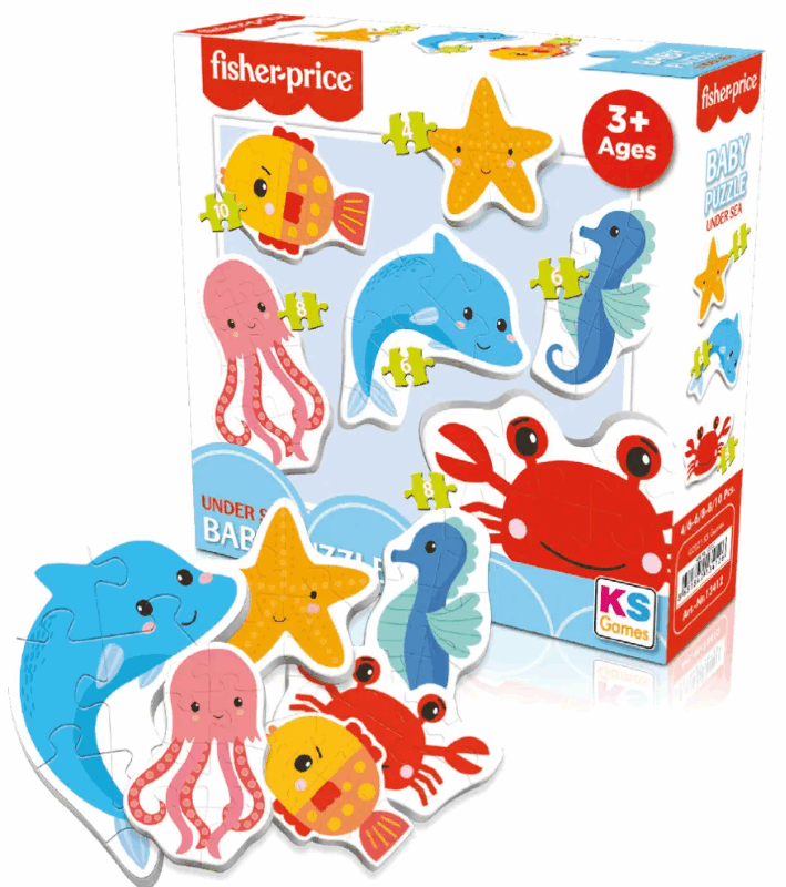 Puzzle bébé magnétique Voyage sous la mer 6 en 1 FisherPrice