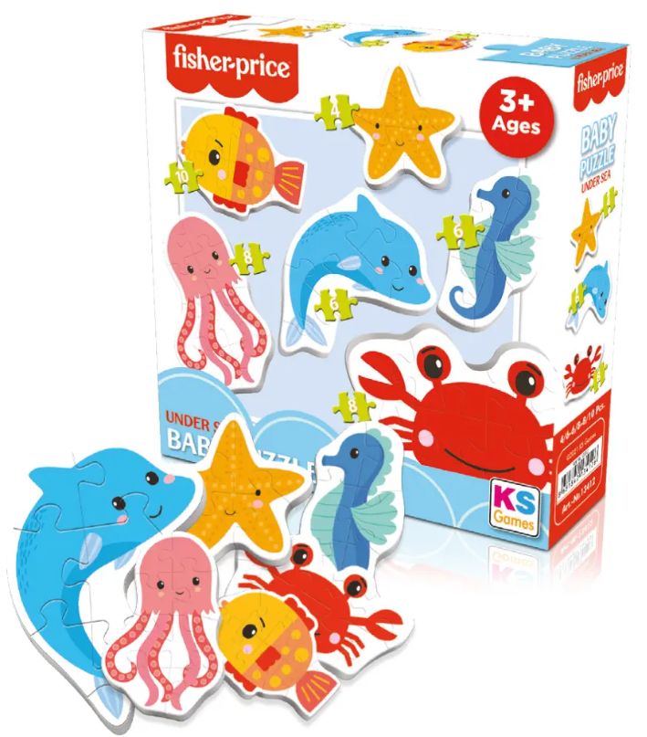 Puzzle bébé magnétique Voyage sous la mer 6 en 1 FisherPrice
