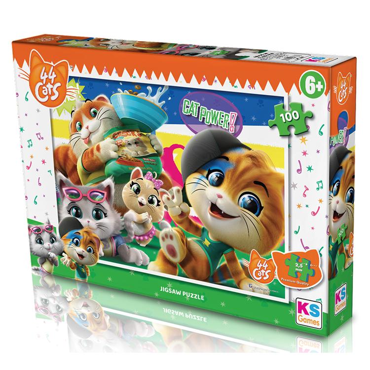 Puzzle 44 Cats 100pcs KSGAMES