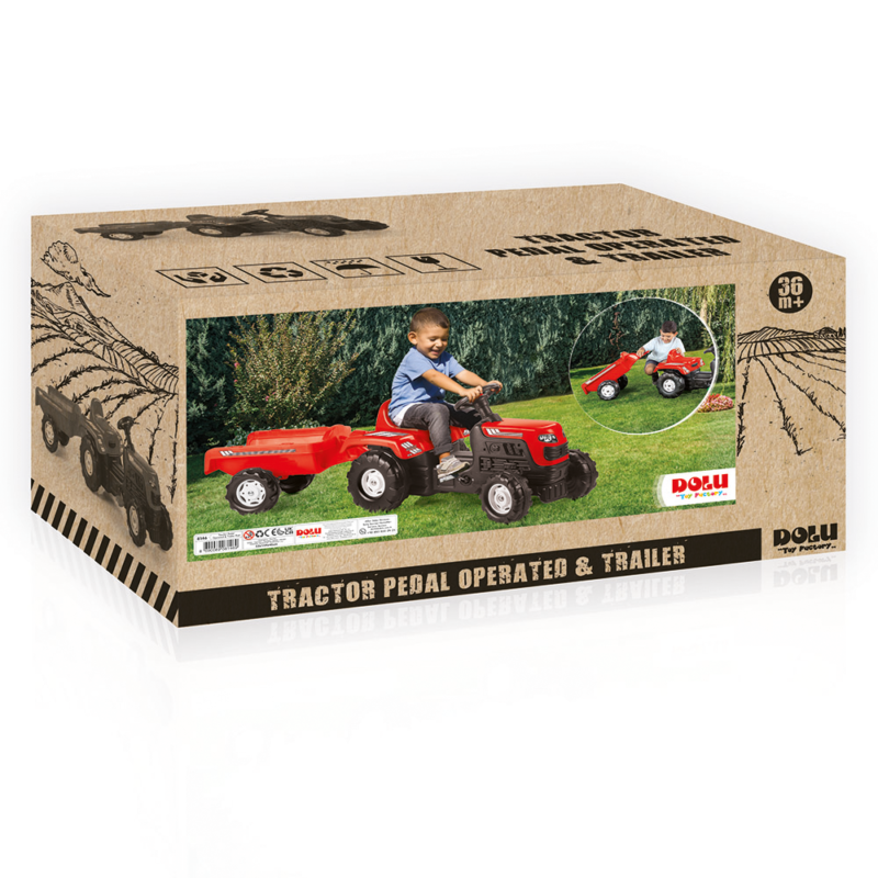 Tracteur benne Rouge Dolu