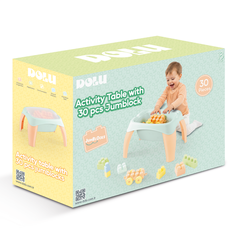 Table de jeu d'activités 30 pièces Mega Block