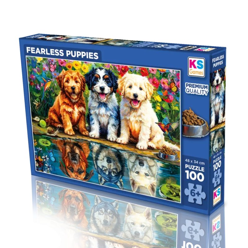 Puzzle 100pcs Les Petits Chiots