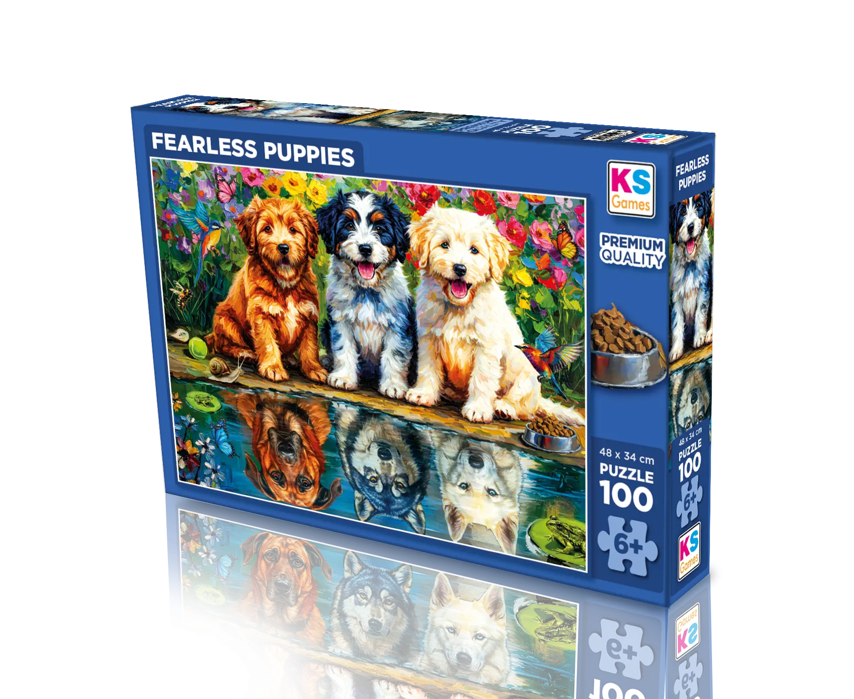Puzzle 100pcs Les Petits Chiots
