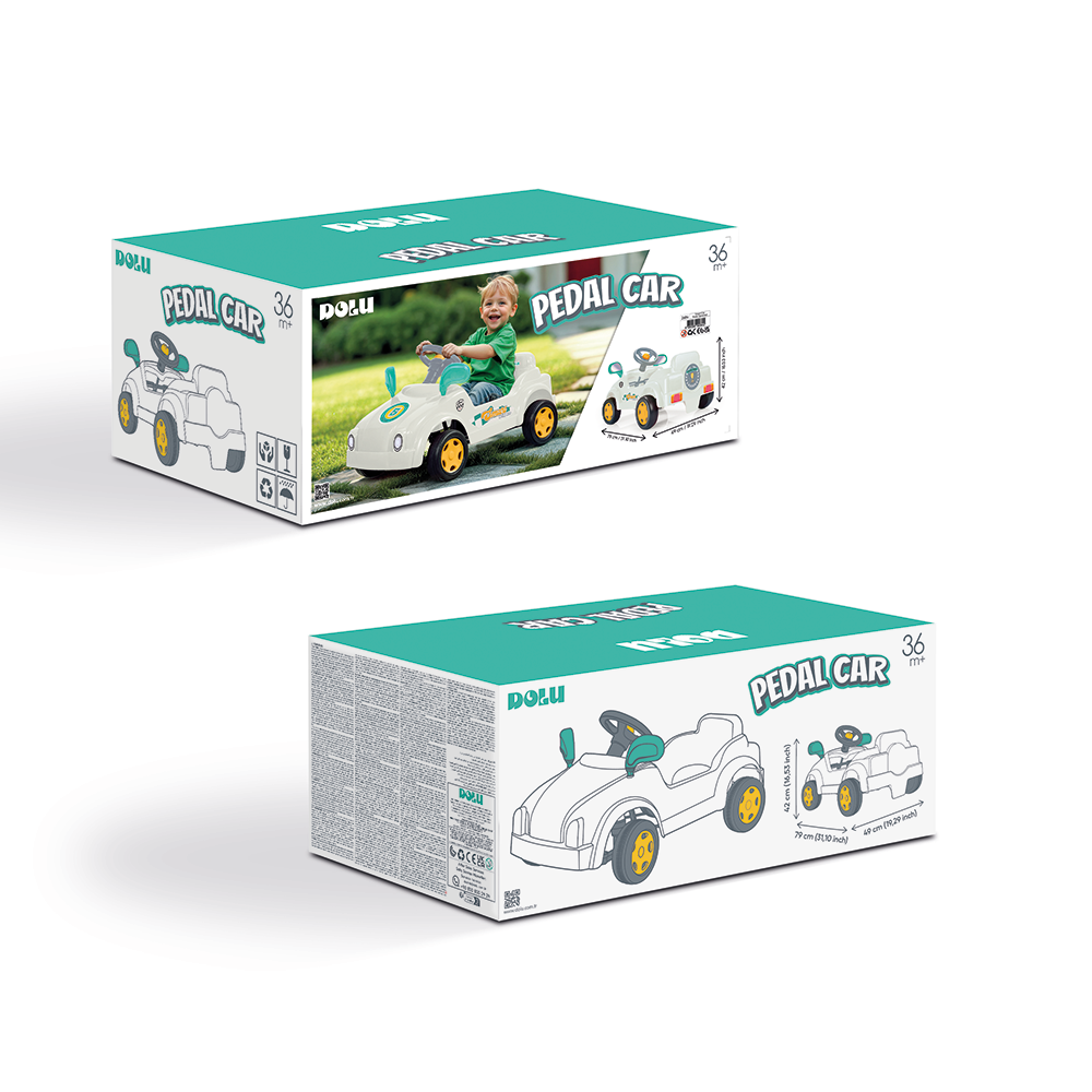 Nouvel Voiture a pedal dans carton