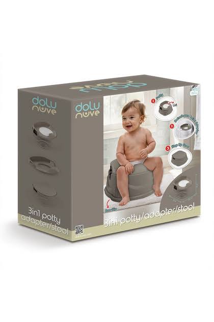 Pot toilette 3en1 Gris Dolu